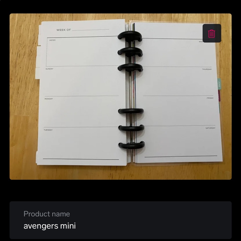 avengers mini planner - Picture 3 of 5